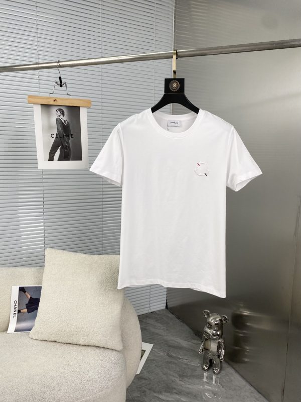 Moncler Mengkou 2023 spring and summer new men's casual round neck short-sleeved T-shirt series - Image 6