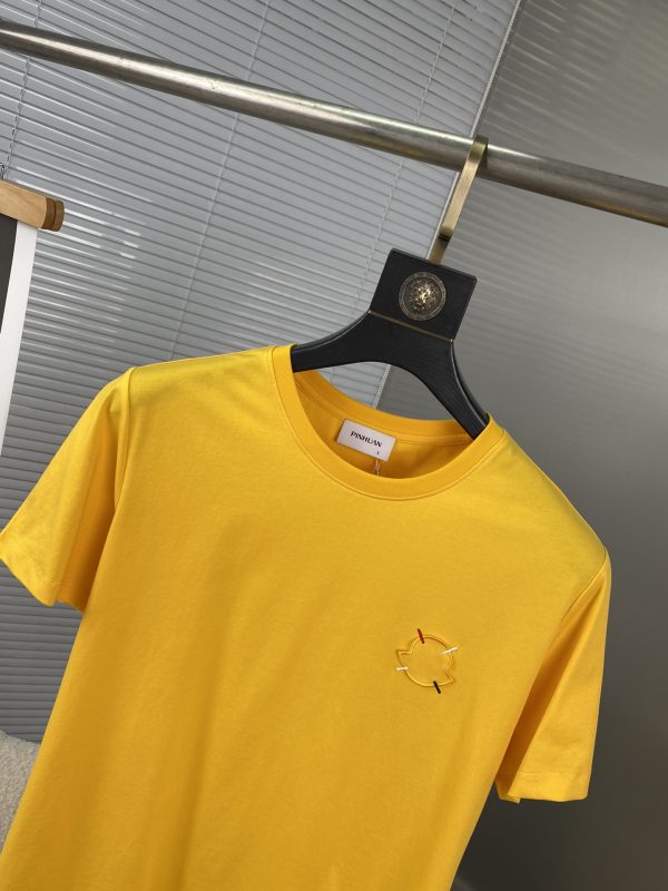 Moncler Mengkou 2023 spring and summer new men's casual round neck short-sleeved T-shirt series - Image 7