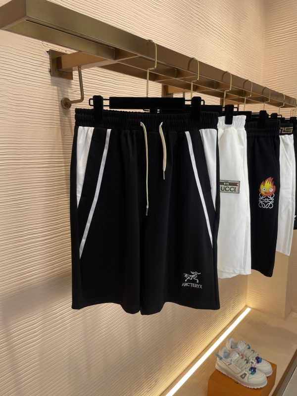 Top quality Arcteryx Archeopteryx 2023 new logo letter embroidery pattern silk cotton light fabric casual shorts Black White M-4XL