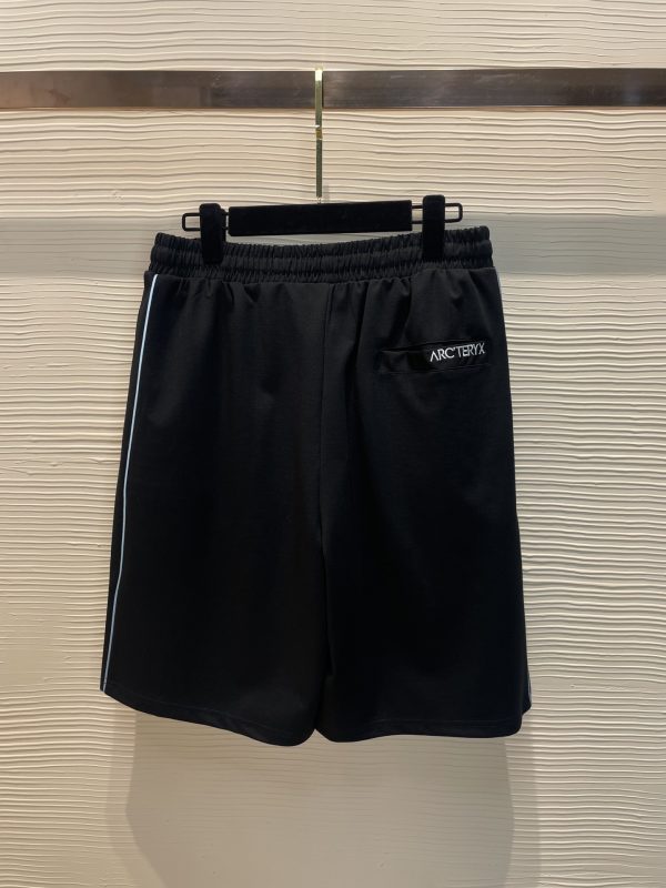 Top quality Arcteryx Archeopteryx 2023 new logo letter embroidery pattern silk cotton light fabric casual shorts Black White M-4XL - Image 4
