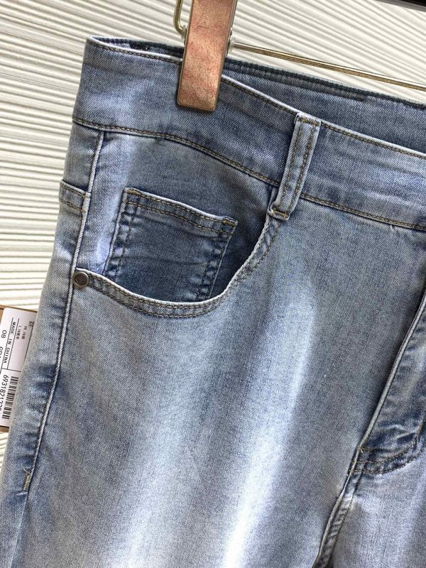 Loewe, 2023 spring new product, available at counters at the same time, original order hard goods, fashionable and casual washed stretch jeans - Image 5