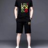 ? Brand [LOEWE] 2023 new men's short-sleeved shorts suit