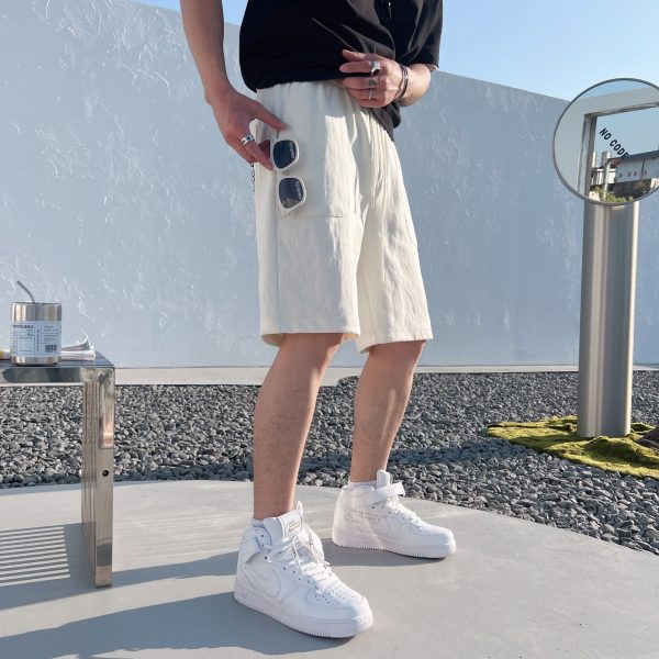 LOEWE 2023ss early spring new embroidered logo shorts with high weight special fabric M-3XL - Image 3