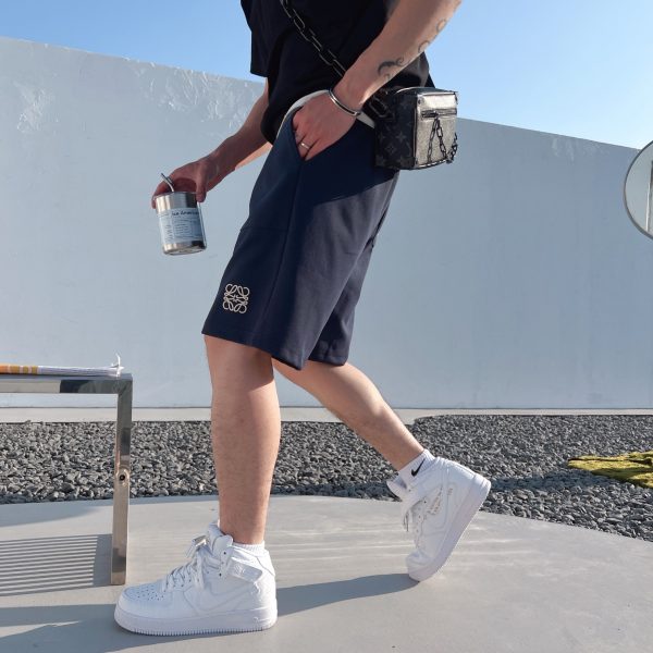 LOEWE 2023ss early spring new embroidered logo shorts with high weight special fabric M-3XL - Image 4