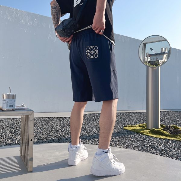 LOEWE 2023ss early spring new embroidered logo shorts with high weight special fabric M-3XL - Image 7