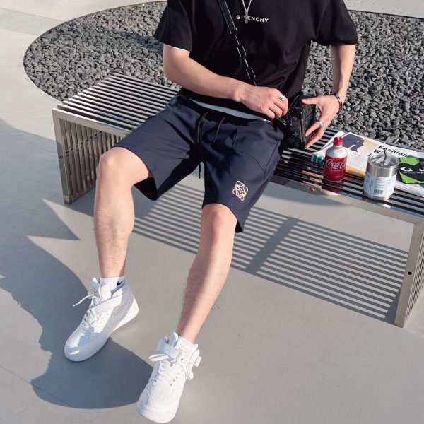 LOEWE 2023ss early spring new embroidered logo shorts with high weight special fabric M-3XL - Image 10