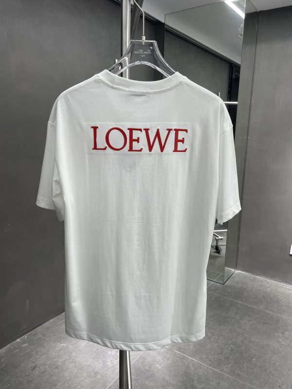 Loewe x Howl's Moving Castle Loewe 23 spring and summer joint model Calcifer small flame short sleeves made of 240 grams of pure cotton fabric - Image 6