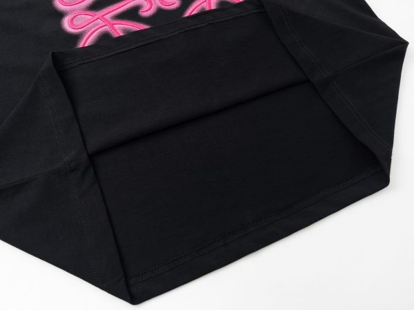 LOEWE / neon embroidery fluorescent powder short-sleeved T-shirt The effect of spraying monkeys on the chest is very recognizable - Image 8