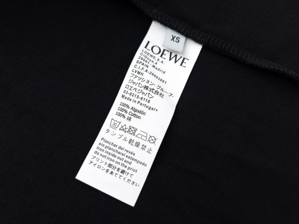 LOEWE / neon embroidery fluorescent powder short-sleeved T-shirt The effect of spraying monkeys on the chest is very recognizable - Image 9