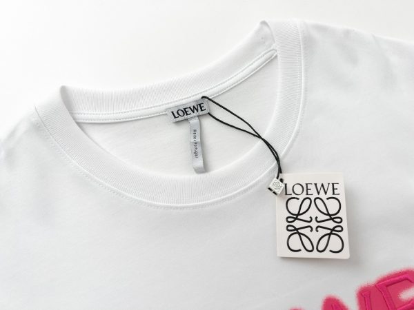 LOEWE / neon embroidery fluorescent powder short-sleeved T-shirt The effect of spraying monkeys on the chest is very recognizable - Image 14