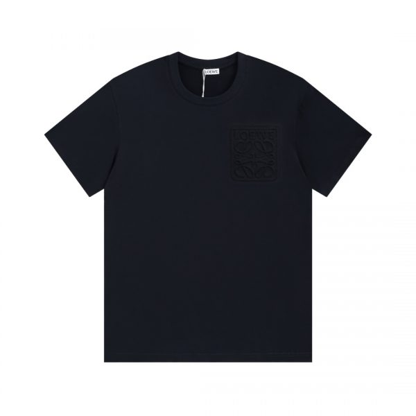 LOEWE / neon embroidery fluorescent powder short-sleeved T-shirt The effect of spraying monkeys on the chest is very recognizable   Each needle and thread is fine. Japanese Tajima embroidery machine hollow embroidery. This embroidery has a super three-dimensional effect and a density of more than 40,000 needles. - Image 3