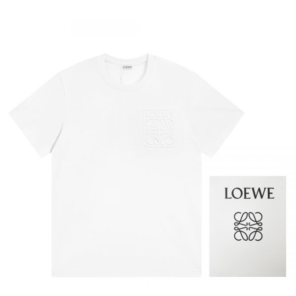 LOEWE / neon embroidery fluorescent powder short-sleeved T-shirt The effect of spraying monkeys on the chest is very recognizable   Each needle and thread is fine. Japanese Tajima embroidery machine hollow embroidery. This embroidery has a super three-dimensional effect and a density of more than 40,000 needles. - Image 11