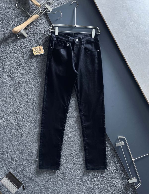 LOEWE / 2023 spring and summer new European counters Super A purchasing level overseas trading company order source, top original single high-end men's custom fashion slim straight-leg jeans