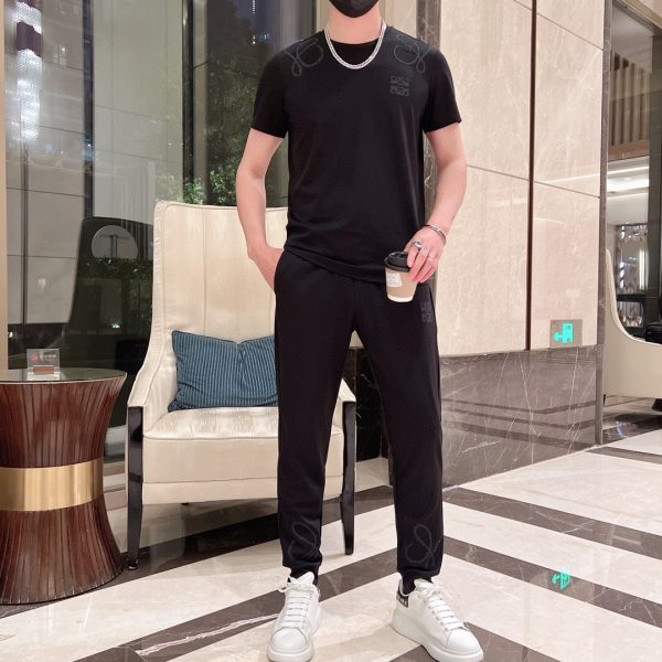 LOEWE] The latest 2023 summer style, available at counters at the same time, original order hard goods, fashionable casual suit