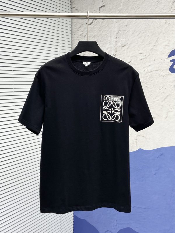 Loewe 23SS False Pocket Embroidered Design Short Sleeve T-Shirt
