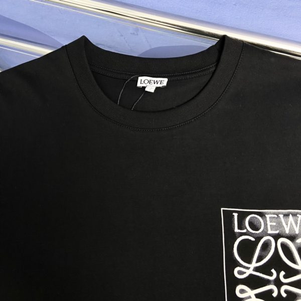 Loewe 23SS False Pocket Embroidered Design Short Sleeve T-Shirt - Image 4