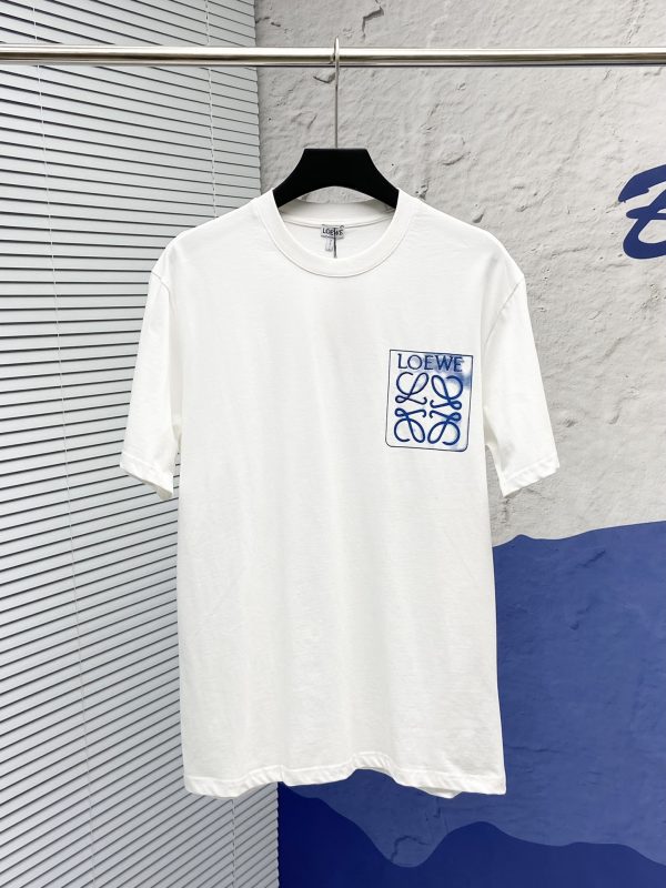 Loewe 23SS False Pocket Embroidered Design Short Sleeve T-Shirt - Image 10