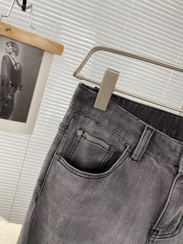 LOEWE jeans 2023ss spring and summer latest high-end hot style jeans super customized original hardware super heavy craft - Image 6