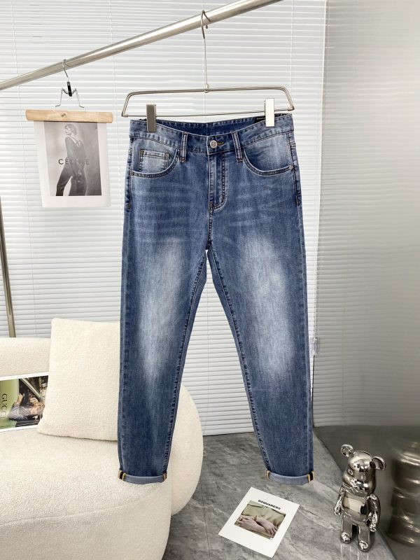 LOEWE jeans 2023ss spring and summer latest high-end hot style jeans super customized