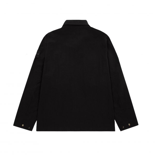 STONE ISLANDS Stone Island ISLANDS Side Badge Ghost Shirt Zipper Jacket Jacket Multi-Pocket Jacket - Image 4