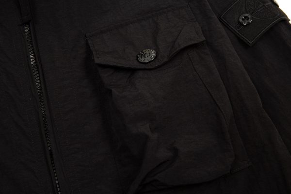 STONE ISLANDS Stone Island ISLANDS Side Badge Ghost Shirt Zipper Jacket Jacket Multi-Pocket Jacket - Image 7