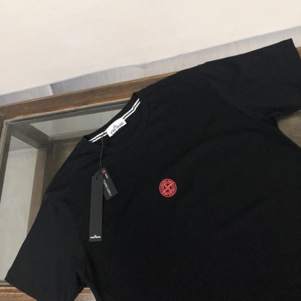STONE ISLAND Stone Island fabric combed cotton cotton T-shirt is pre-washed to prevent deformation and shrinkage - Image 3