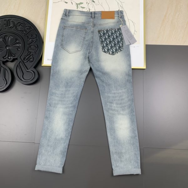 Dior 2023 spring and summer new denim products, high-quality original orders, heavy-duty washed jeans - Image 3