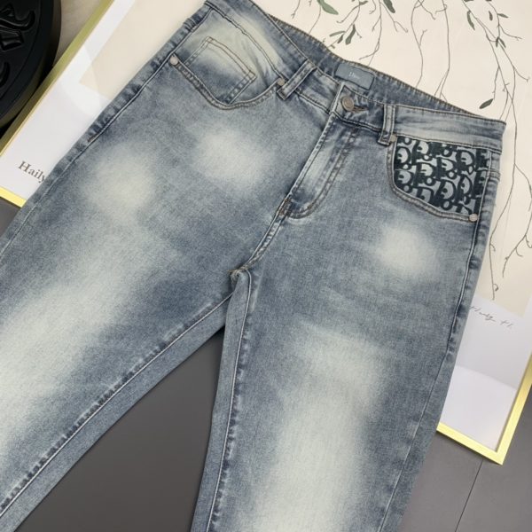 Dior 2023 spring and summer new denim products, high-quality original orders, heavy-duty washed jeans - Image 4
