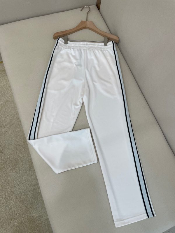 Pants-Quality unit ✨CEL Celine 23 spring and summer new classic sports casual pants?Original diamond-patterned, dyed, and dyed fabric, 100% re-engraved. Signature embroidered CELINE small letters on the chest - Image 10