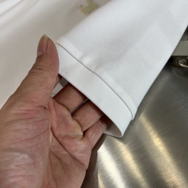 Celine/ spring and summer new product three standard complete business version lapel short-sleeved polo shirt good product need not introduce too much see details counter size: M-3XL - Image 4