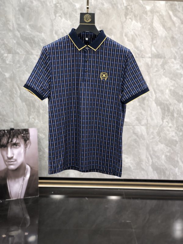 CELINE Size: M--3XL Exclusive backdrop! high quality! Non-market currency! 2023 spring and summer lapel embroidered short-sleeved POLO shirt, simple design, elegant and luxurious brand style
