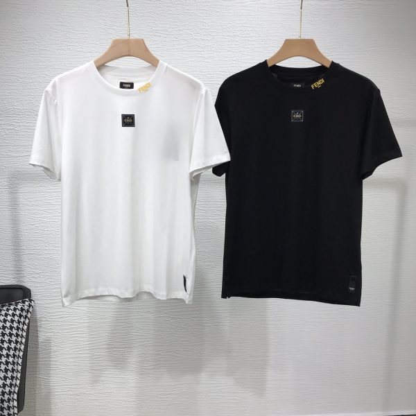 Fendi2023 spring and summer new product three-dimensional 3D effect letter short-sleeved T-shirt;