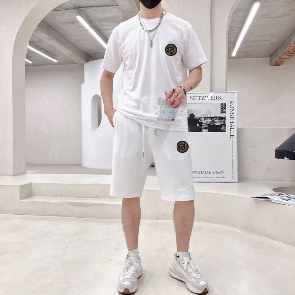 Brand [FENDI] 2023 new men's short-sleeved shorts suit! Simultaneous sales on the official website! High-end version on the market - Image 3
