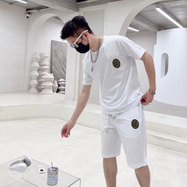 Brand [FENDI] 2023 new men's short-sleeved shorts suit! Simultaneous sales on the official website! High-end version on the market - Image 8