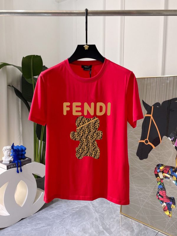 Brand [FENDi] (Fat Gospel) original single men's casual short-sleeved T-shirt, new product for spring and summer 2023, customized top logo craft on the chest - Image 6
