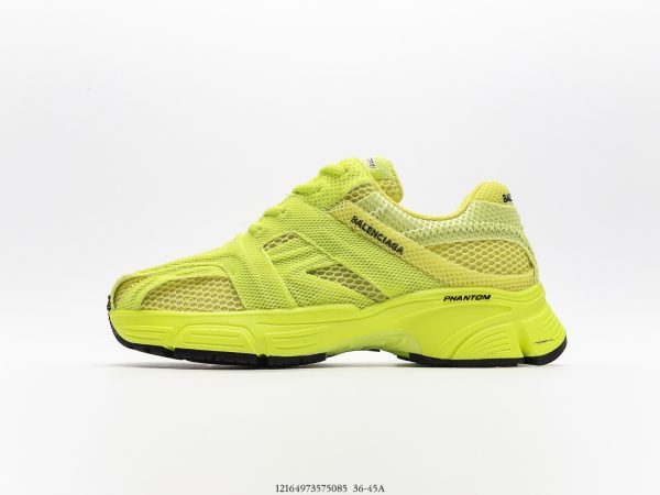 BALENCIAGA Phantom Trainer Low-Top SneakerWhiteBlack Phantom series low-cut avant-garde retro daddy style deconstructed casual sports jogging shoes