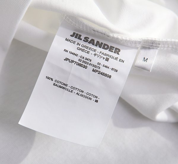 JIL Sander 23 spring and summer new products Twelve constellation series (Leo Leo) logo patch embroidery round neck short-sleeved T-shirt - Image 11