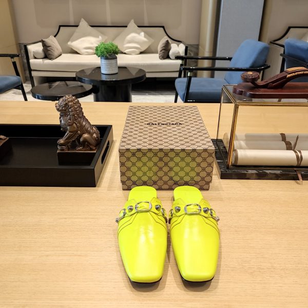 Balenciaga2023 explosion single style (23 official latest printed B-pattern magnet folding box packaging) Multi-color spring and summer beauty ? (Top version, exclusive release.) Muller Square Toe Drag - Image 10