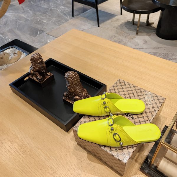 Balenciaga2023 explosion single style (23 official latest printed B-pattern magnet folding box packaging) Multi-color spring and summer beauty ? (Top version, exclusive release.) Muller Square Toe Drag - Image 8