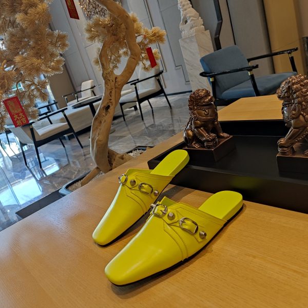 Balenciaga2023 explosion single style (23 official latest printed B-pattern magnet folding box packaging) Multi-color spring and summer beauty ? (Top version, exclusive release.) Muller Square Toe Drag - Image 6