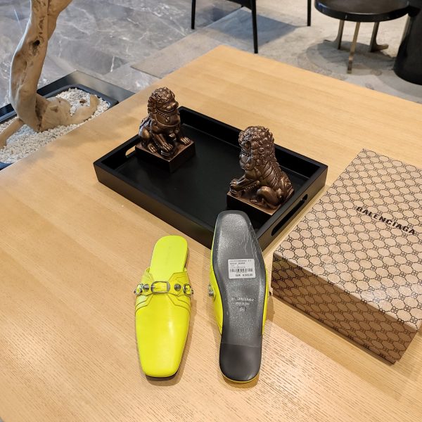 Balenciaga2023 explosion single style (23 official latest printed B-pattern magnet folding box packaging) Multi-color spring and summer beauty ? (Top version, exclusive release.) Muller Square Toe Drag - Image 5