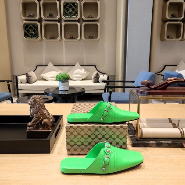 Balenciaga2023 explosion single style (23 official latest printed B-pattern magnet folding box packaging) Multi-color spring and summer beauty ? (Top version, exclusive release.) Muller Square Toe Drag - Image 7