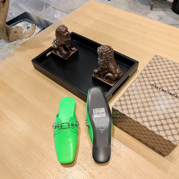Balenciaga2023 explosion single style (23 official latest printed B-pattern magnet folding box packaging) Multi-color spring and summer beauty ? (Top version, exclusive release.) Muller Square Toe Drag - Image 5