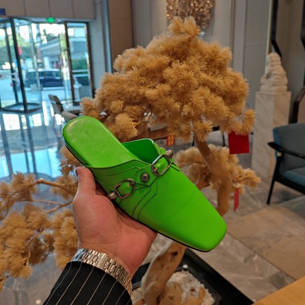 Balenciaga2023 explosion single style (23 official latest printed B-pattern magnet folding box packaging) Multi-color spring and summer beauty ? (Top version, exclusive release.) Muller Square Toe Drag - Image 3