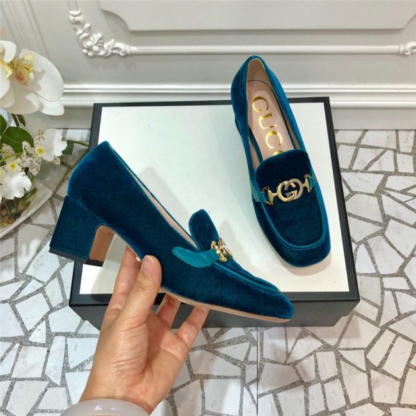 gucci Block heel sandals replica shoes - Image 6