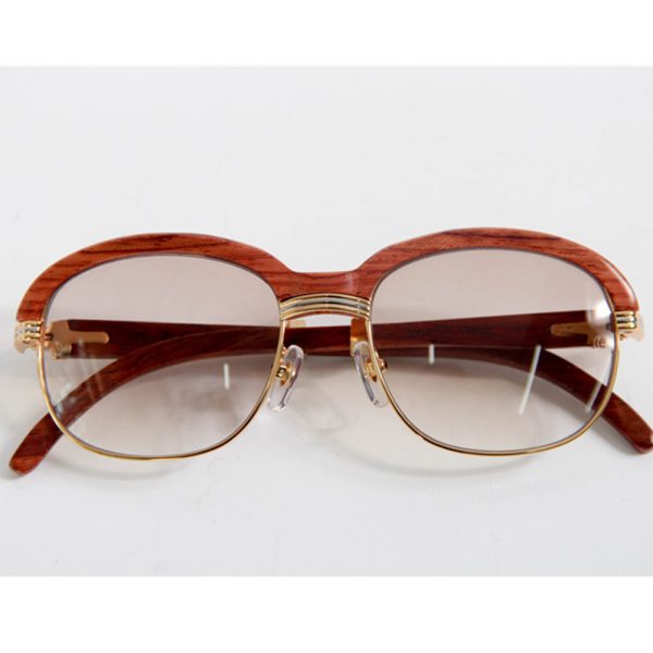 Cartier 1116679 Sunglasses In Gold Brown Gradient