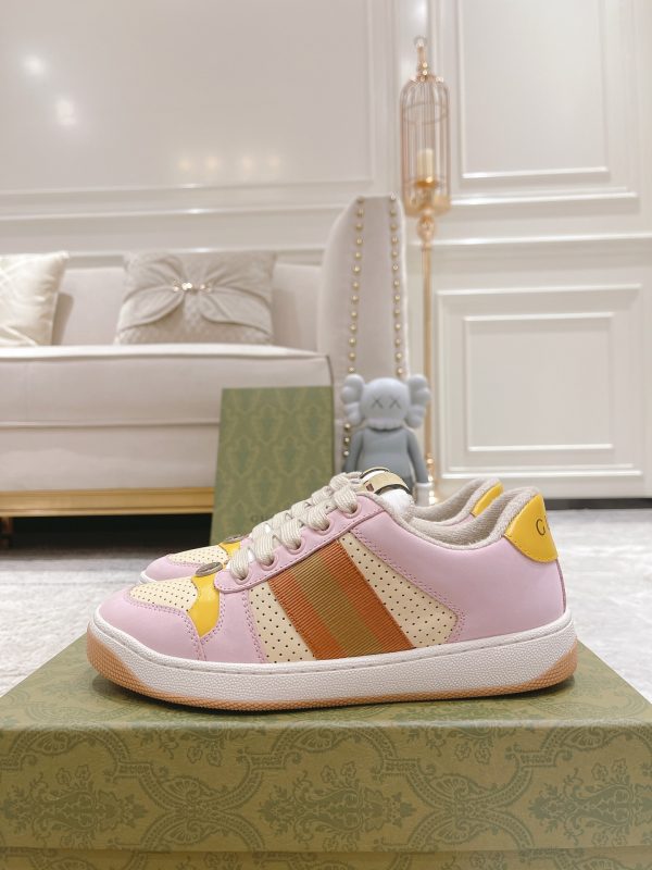 Newly upgraded Gucci dirty shoes for couples GG series distressed and casual T