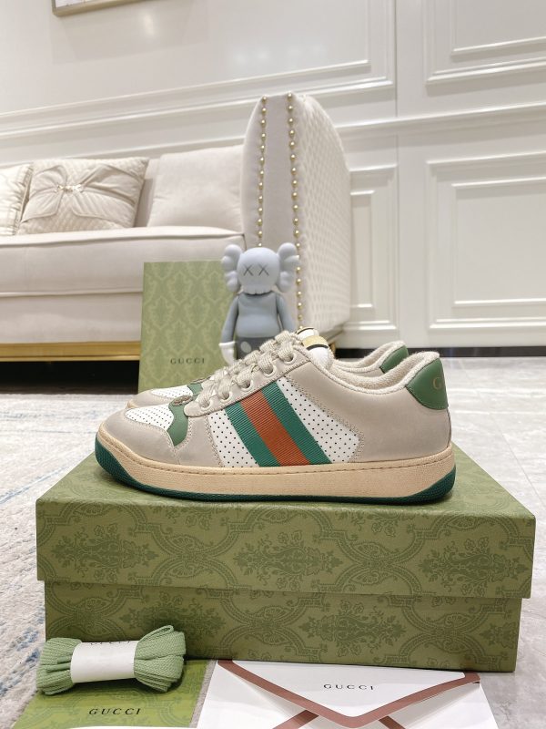 Newly upgraded Gucci dirty shoes for couples GG series distressed and casual Gucci f - Image 4