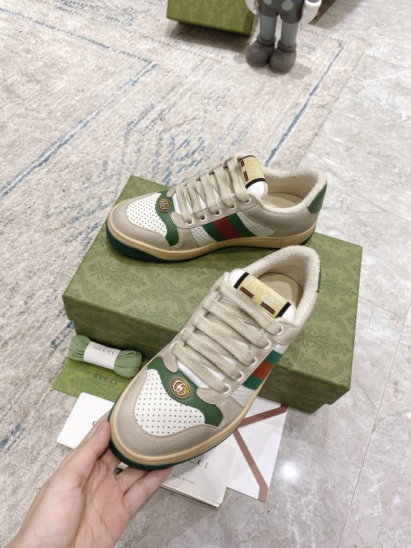 Newly upgraded Gucci dirty shoes for couples GG series distressed and casual Gucci f - Image 7