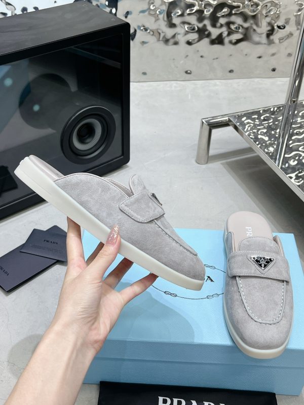 Couples Prada 2023 latest loafers half slippers A - Image 3